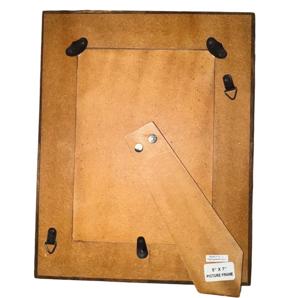 Rustic Brown and Cream Photo Frame